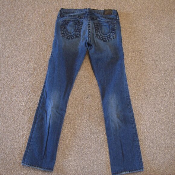 Like New Excellent Condition True Religion Women Super T Jeans sz 26 Made in USA - Picture 2 of 4